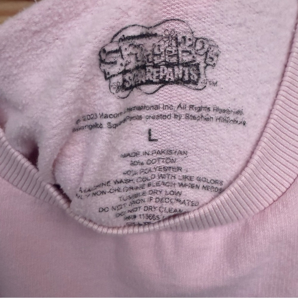 Nickelodeon SpongeBob Squarepants and Friends Pullover Sweatshirt Pink Size S - Picture 3 of 5